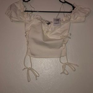 Off the shoulder crop top